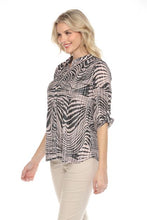 Load image into Gallery viewer, New Label zebra print blouse 89014
