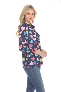 Blue Heart Blouse 89050